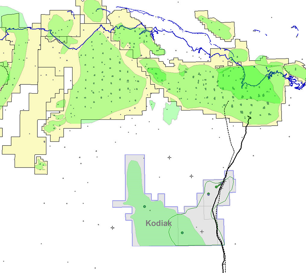 kodiak map